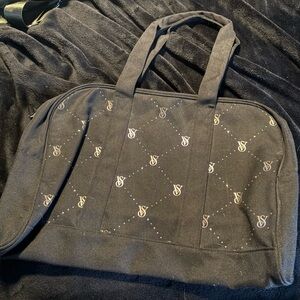 Victoria's Secret Black Tote with Logo Pattern